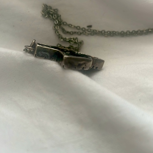 Dian Malouf sterling Silver Cross Pendant (vintage) - Picture 5 of 5